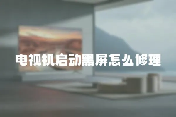 電視機啟動黑屏怎么修理