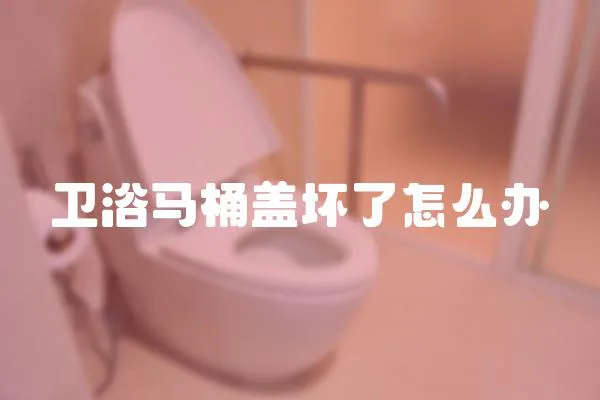衛浴馬桶蓋壞了怎么辦