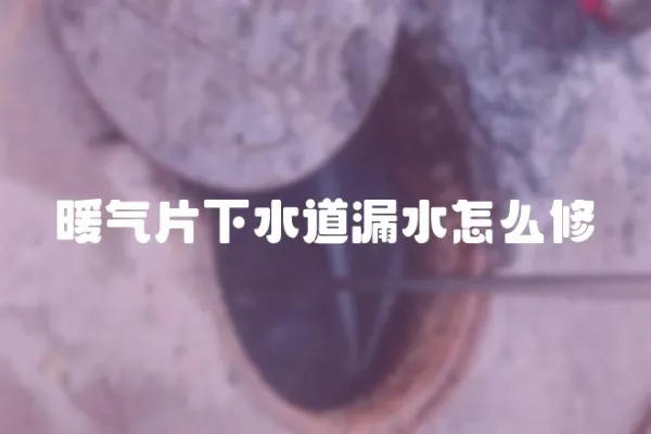 暖氣片下水道漏水怎么修