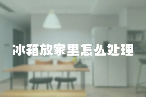 冰箱放家里怎么處理