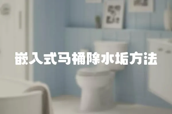 嵌入式馬桶除水垢方法