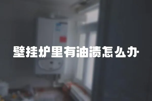 壁掛爐里有油漬怎么辦