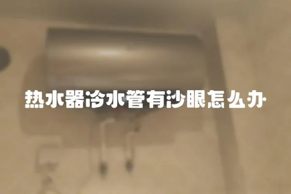 熱水器冷水管有沙眼怎么辦