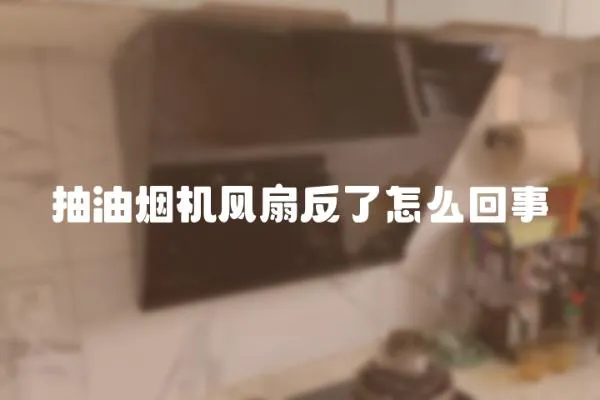 抽油煙機(jī)風(fēng)扇反了怎么回事