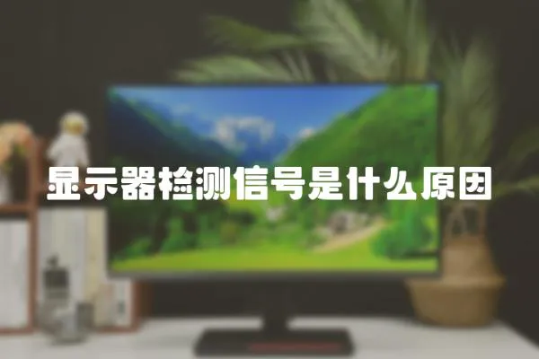 顯示器檢測信號是什么原因