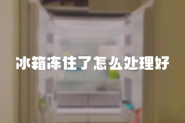 冰箱凍住了怎么處理好