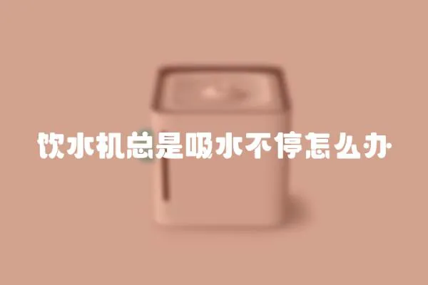 飲水機總是吸水不停怎么辦
