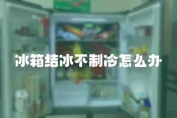 冰箱結冰不制冷怎么辦