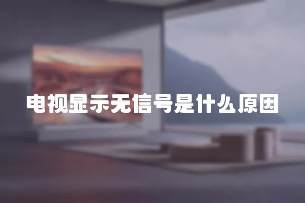 電視顯示無信號是什么原因