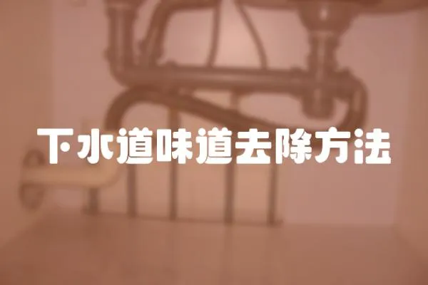 下水道味道去除方法