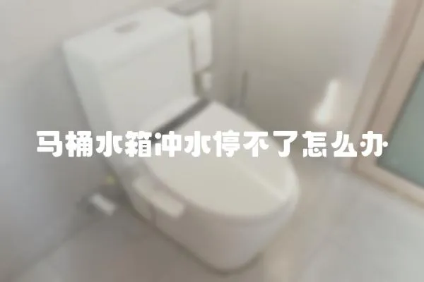 馬桶水箱沖水停不了怎么辦