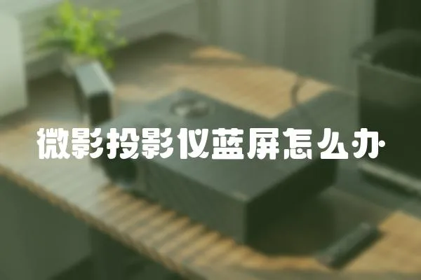 微影投影儀藍屏怎么辦
