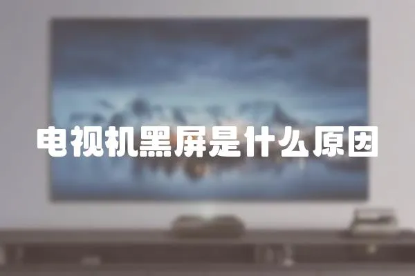 電視機(jī)黑屏是什么原因