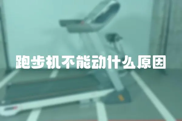 跑步機不能動什么原因