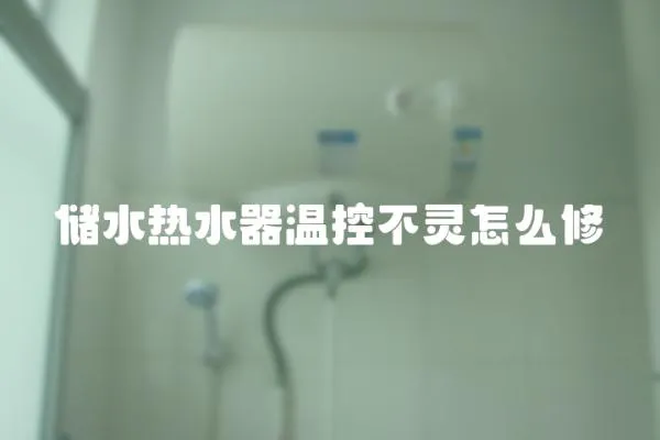儲水熱水器溫控不靈怎么修