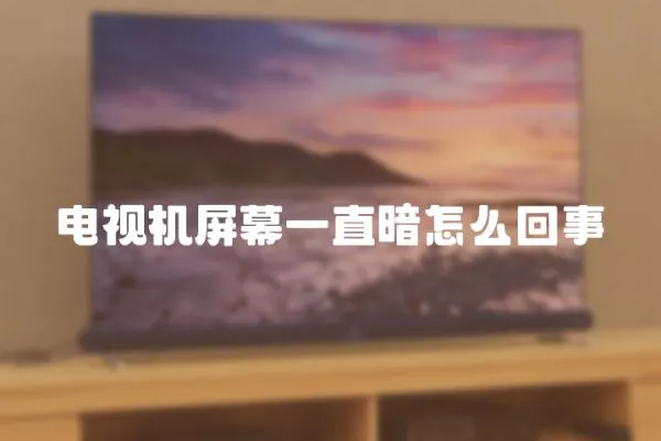 電視機(jī)屏幕一直暗怎么回事