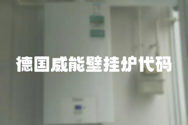 德國威能壁掛爐代碼