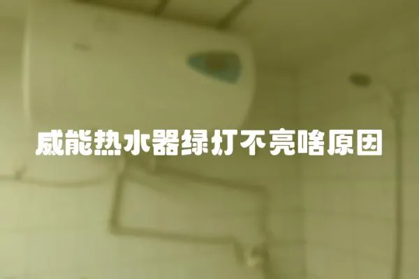 威能熱水器綠燈不亮啥原因
