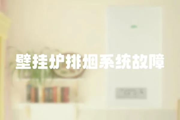 壁掛爐排煙系統故障