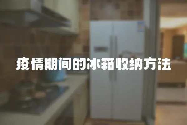 疫情期間的冰箱收納方法