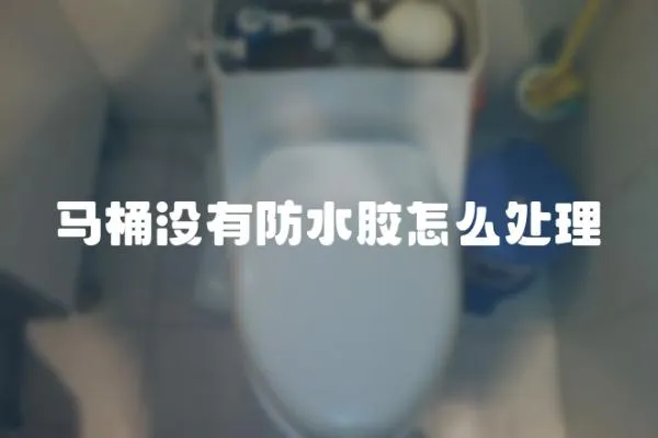 馬桶沒有防水膠怎么處理
