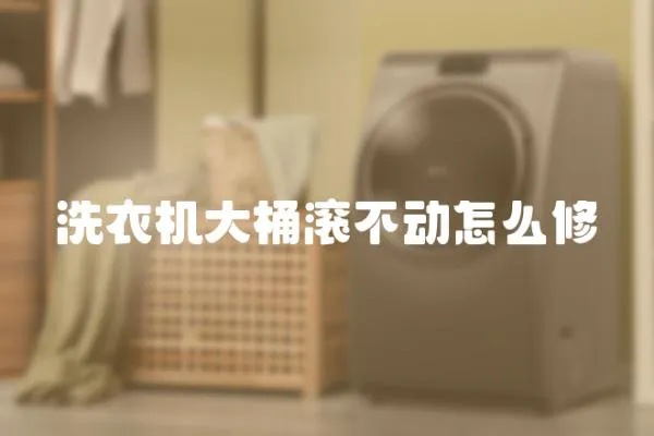 洗衣機大桶滾不動怎么修