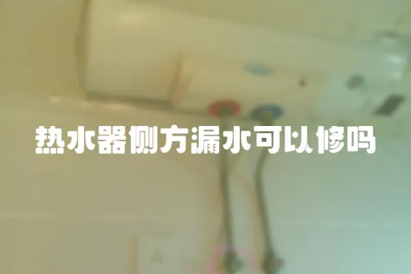 热水器侧方漏水可以修吗