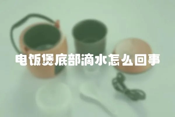 電飯煲底部滴水怎么回事
