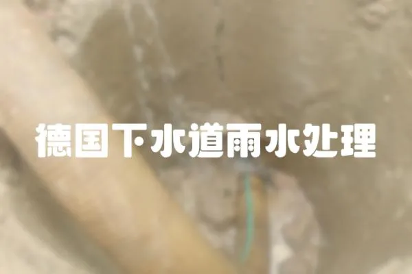 德國下水道雨水處理