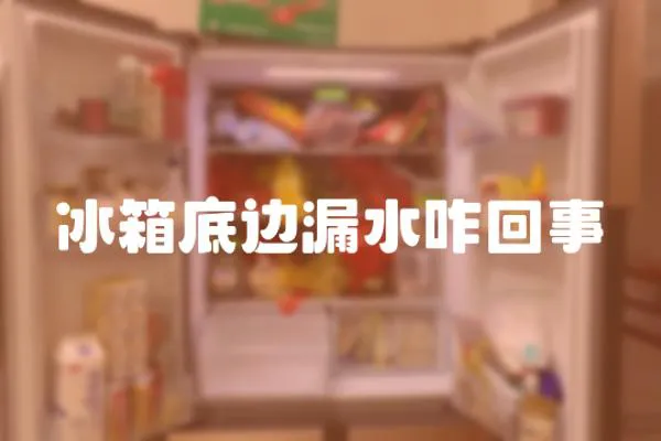 冰箱底邊漏水咋回事