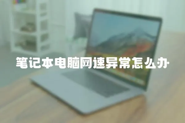 筆記本電腦網(wǎng)速異常怎么辦