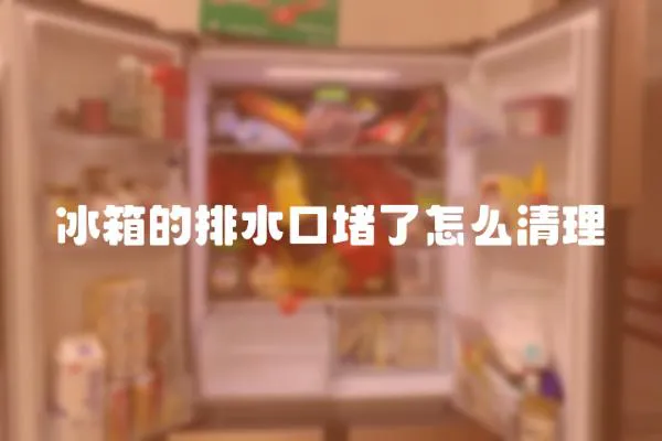 冰箱的排水口堵了怎么清理