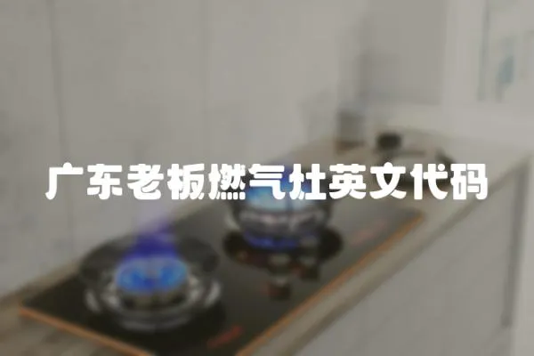 廣東老板燃氣灶英文代碼