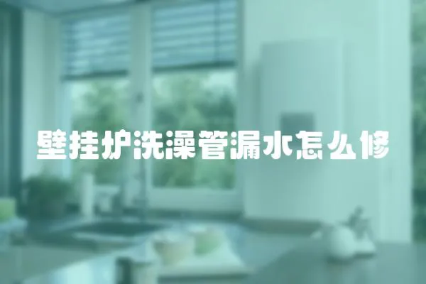 壁掛爐洗澡管漏水怎么修