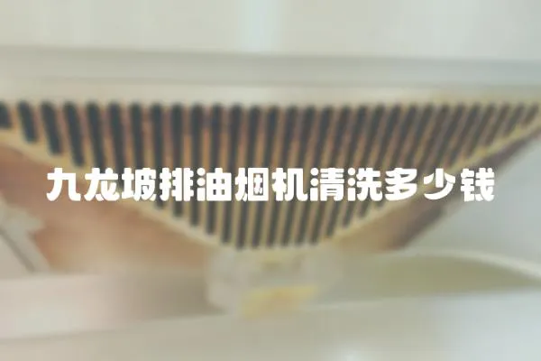 九龍坡排油煙機清洗多少錢