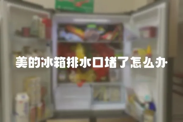 美的冰箱排水口堵了怎么辦