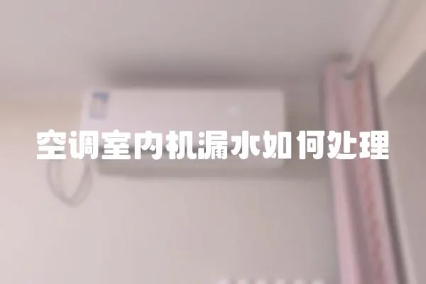 空調(diào)室內(nèi)機漏水如何處理