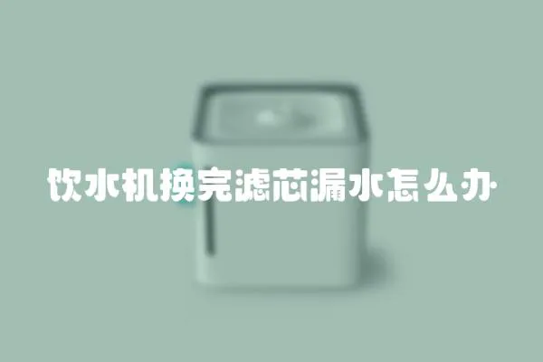 飲水機(jī)換完濾芯漏水怎么辦