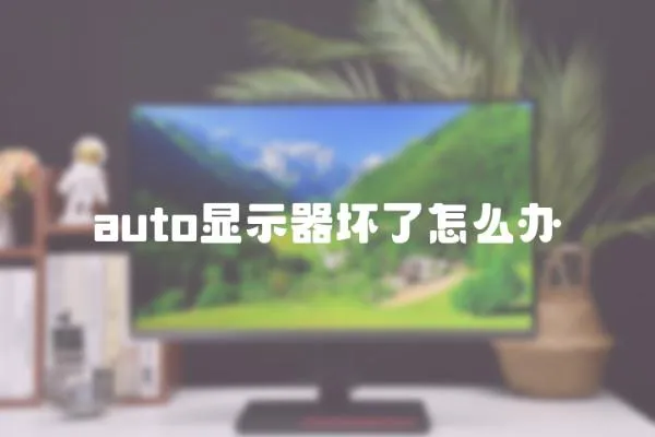auto顯示器壞了怎么辦