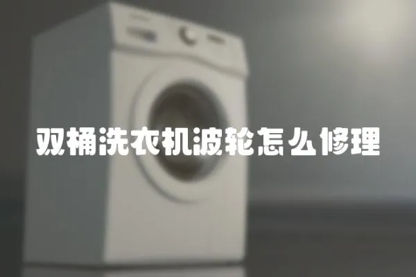 雙桶洗衣機波輪怎么修理