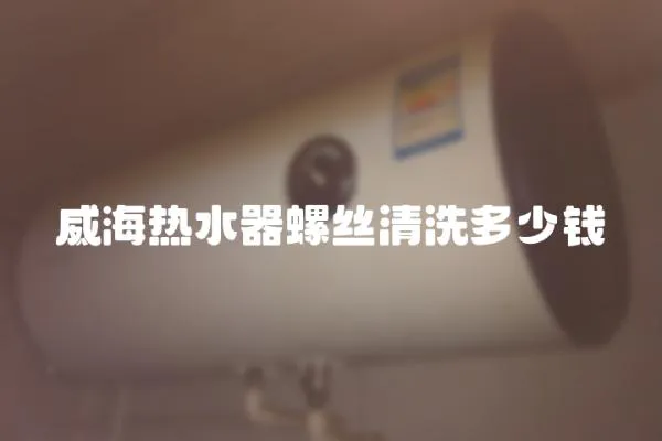威海熱水器螺絲清洗多少錢