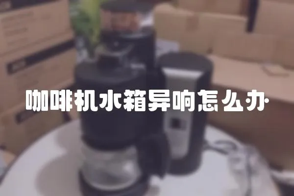 咖啡機水箱異響怎么辦