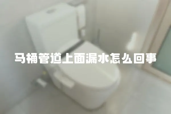 马桶管道上面漏水怎么回事