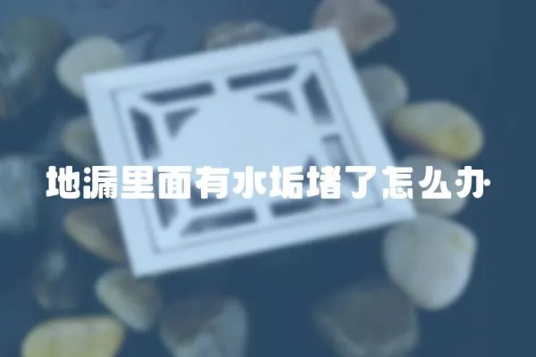 地漏里面有水垢堵了怎么辦