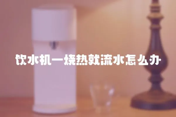 飲水機一燒熱就流水怎么辦