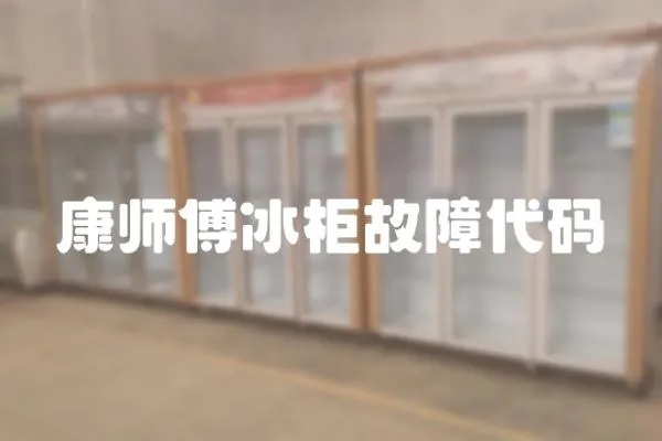 康師傅冰柜故障代碼