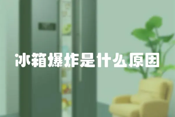 冰箱爆炸是什么原因