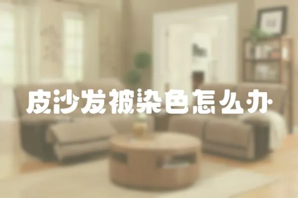 皮沙發被染色怎么辦