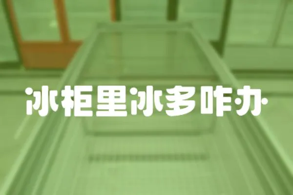 冰柜里冰多咋辦