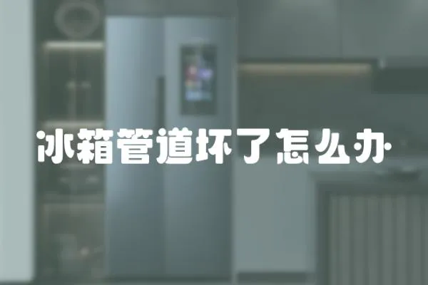 冰箱管道壞了怎么辦